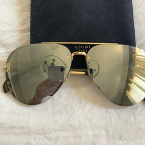 Celine mirror aviator glasses
